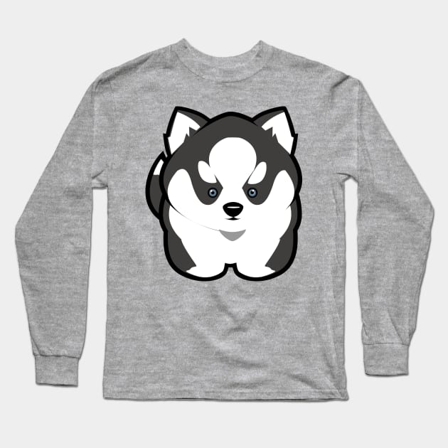 Husky Bandit Long Sleeve T-Shirt by Spikeani